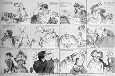 Bocetos en una barbería, 1794